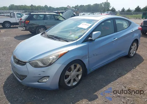 2012 Hyundai Elantra Limited (Ulsan Plant) из США, поврежденный, VIN KMHDH4AE5CU211666